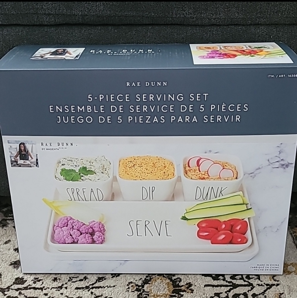 ❤️RAE DUNN 5-Piece Serving Set